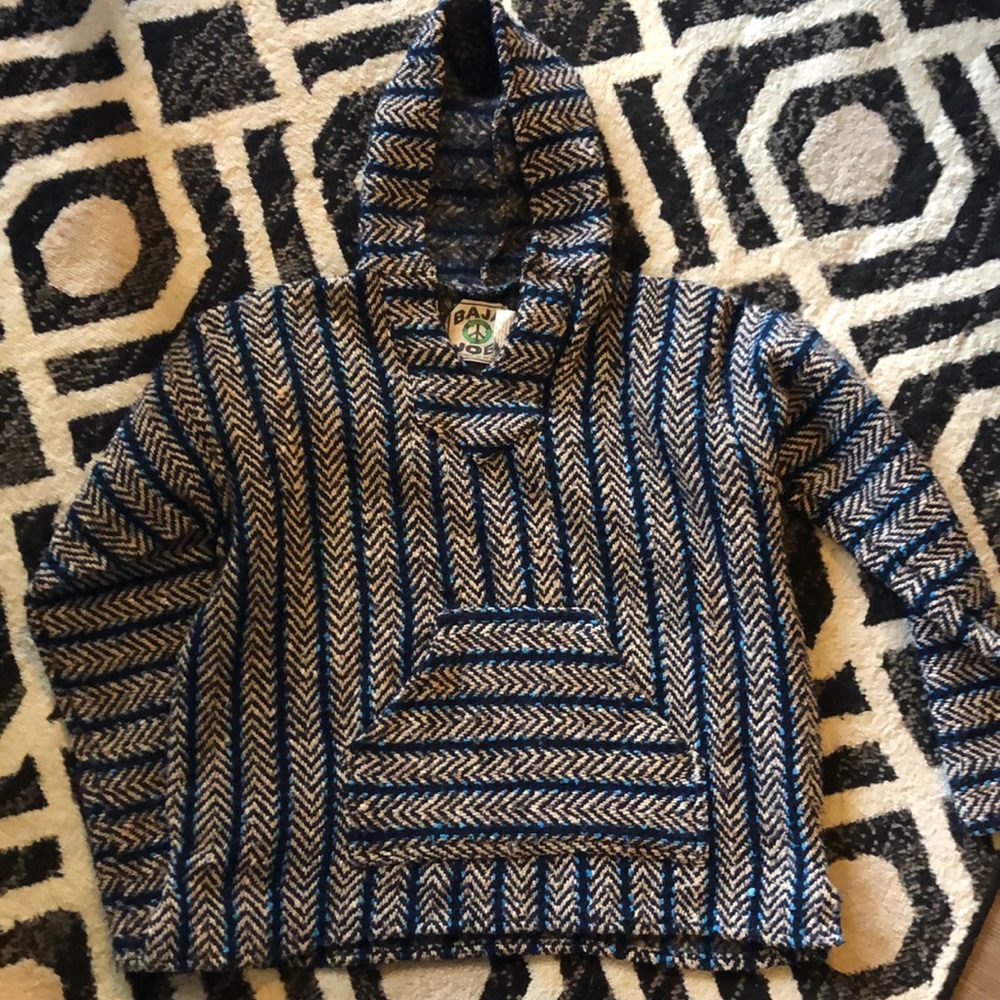 Men’s Baja Joe Peace Hoodie NEVER WORN